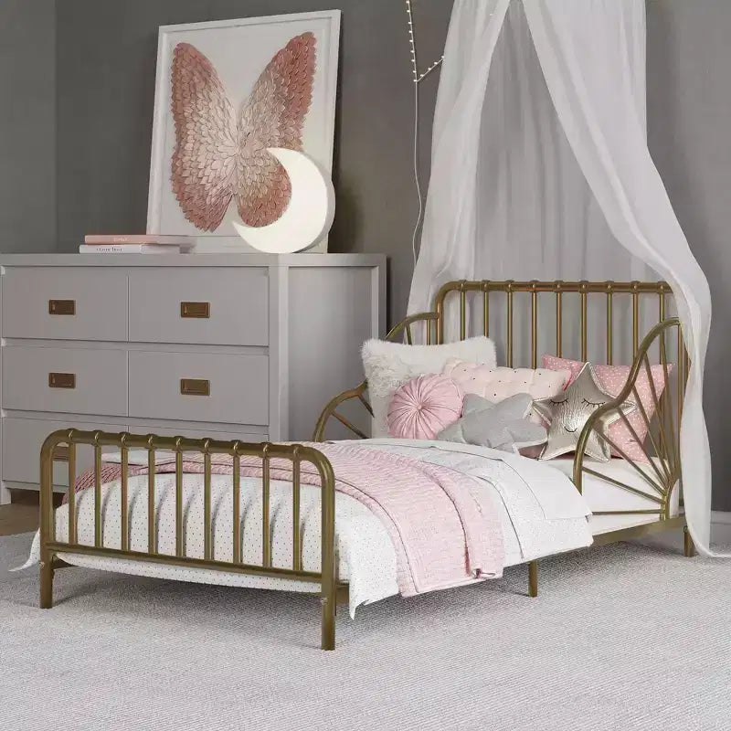Little Seeds Quinn Metal Toddler Bed