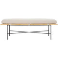 Emric Bench - BCH5201 - Creme/Black - Safavieh
