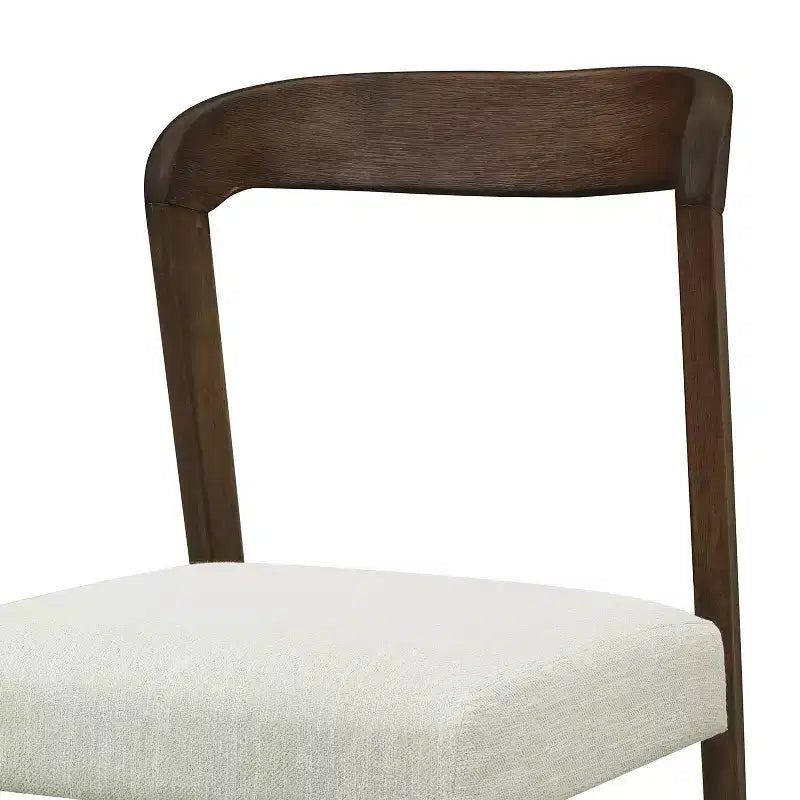 Christopher Knight Home Sonore Tabourets de comptoir contemporains en bois d'hévéa rembourrés avec dossier incurvé et ouvert (Lot de 2)