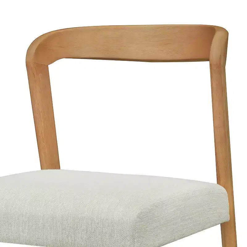 Christopher Knight Home Sonore Tabourets de comptoir contemporains en bois d'hévéa rembourrés avec dossier incurvé et ouvert (Lot de 2)