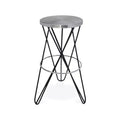 Meridian Furniture,Mercury Black Iron Bar Stool