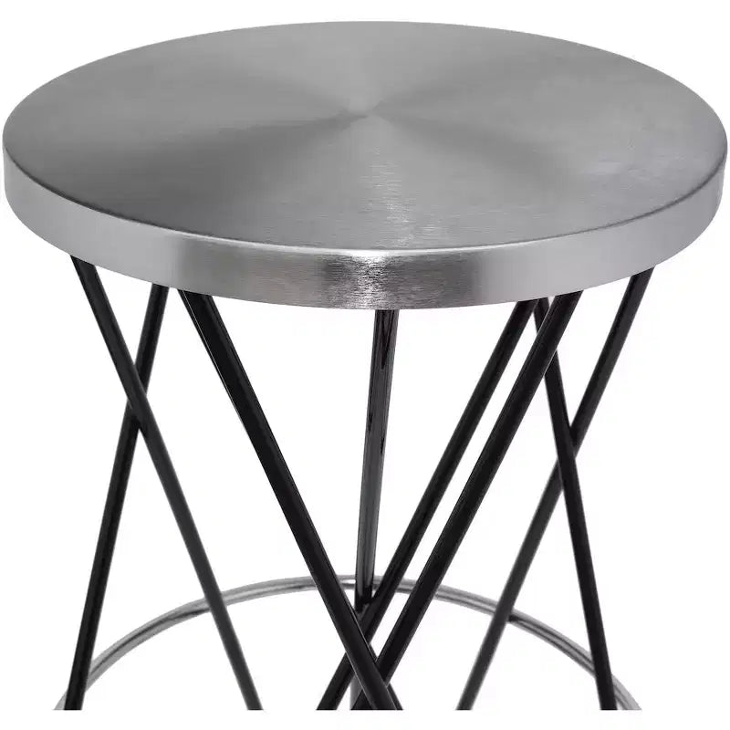 Tabouret de bar Meridian Furniture, Mercury en fer noir