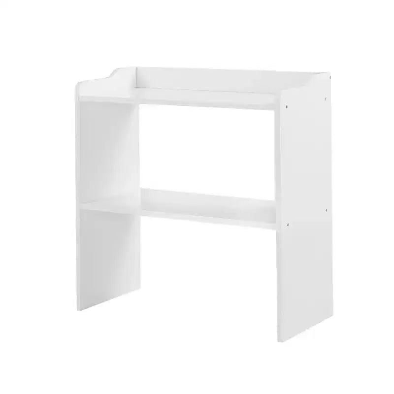Rangement de jouets VECELO avec 3 bacs en tissu gris, étagère de rangement pour enfants, montage facile, blanc