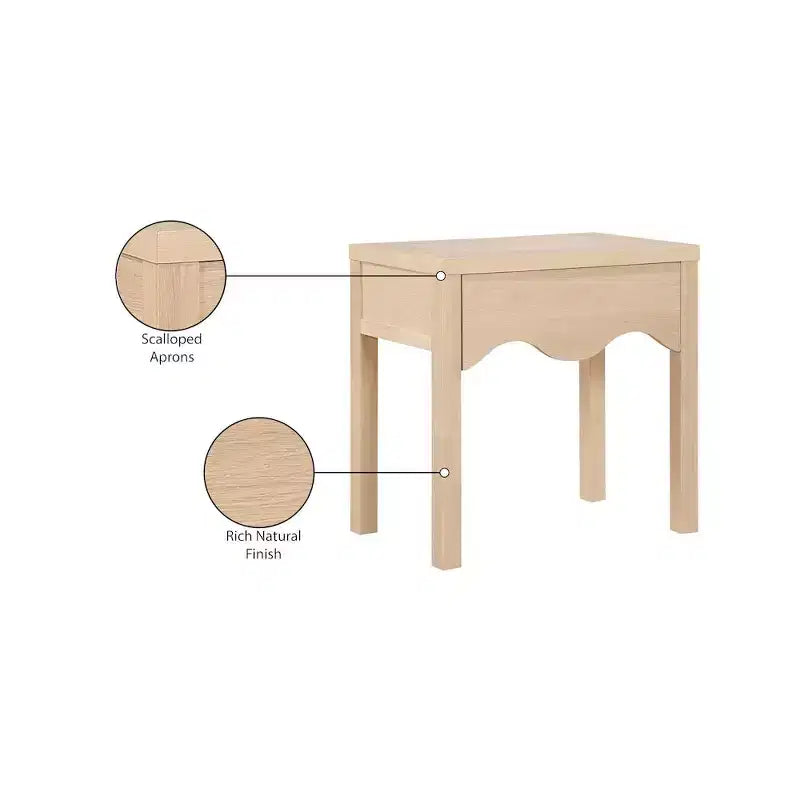 Meridian Furniture, Table de nuit Fiora