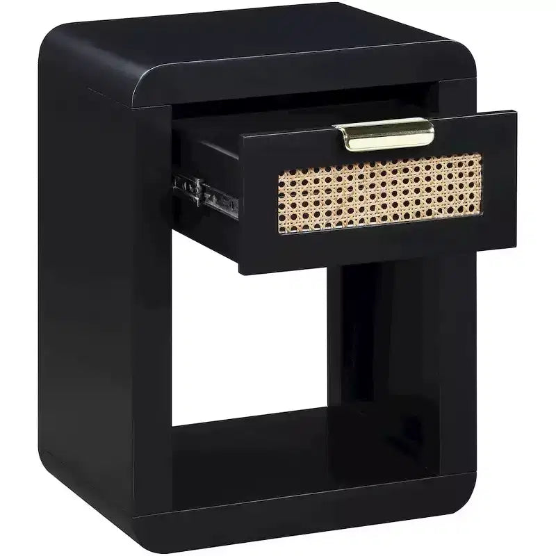 Meridian Furniture, Table de chevet noire Langham