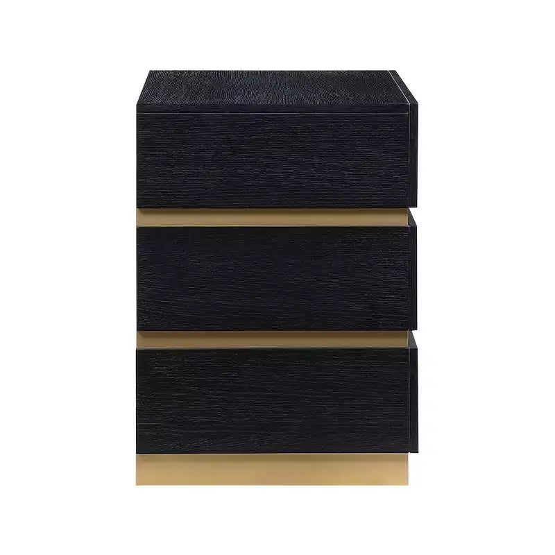 Meridian Furniture, Table de chevet Zaylan noire