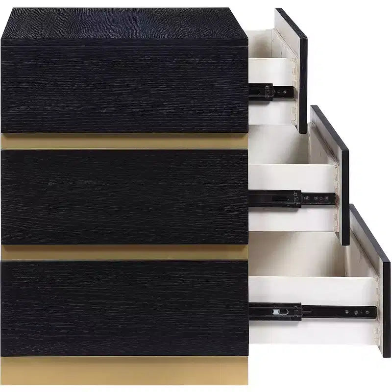 Meridian Furniture, Table de chevet Zaylan noire