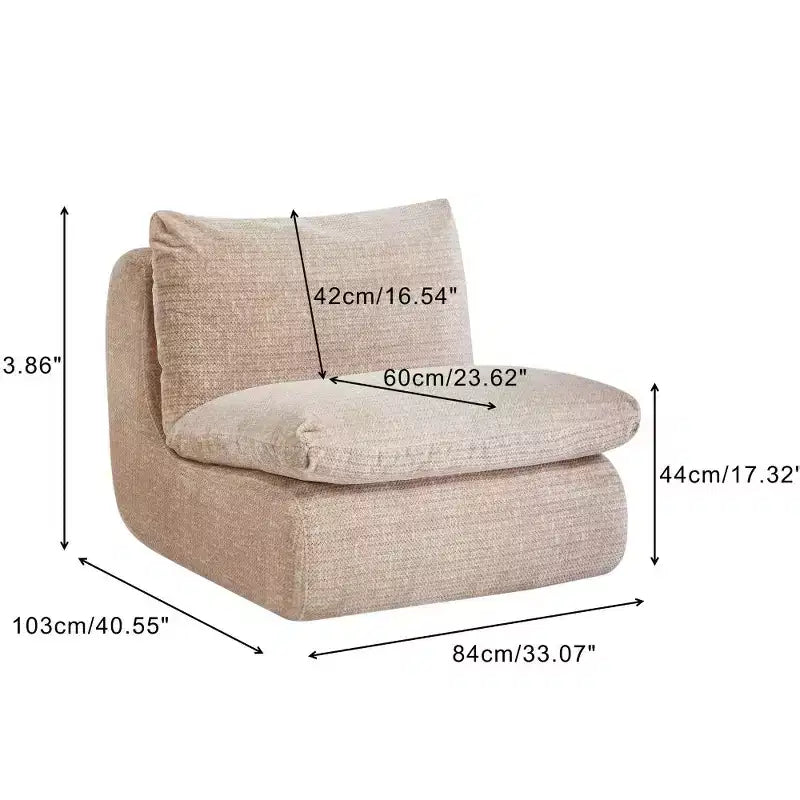Canapé et fauteuil de compression Whisen Corduroy Floor, confort ultime pour se détendre et jouer