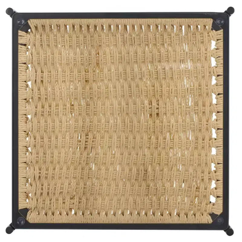 Table d'appoint Omaka 1 étagère - ACC2325A - Naturel/Noir - Safavieh