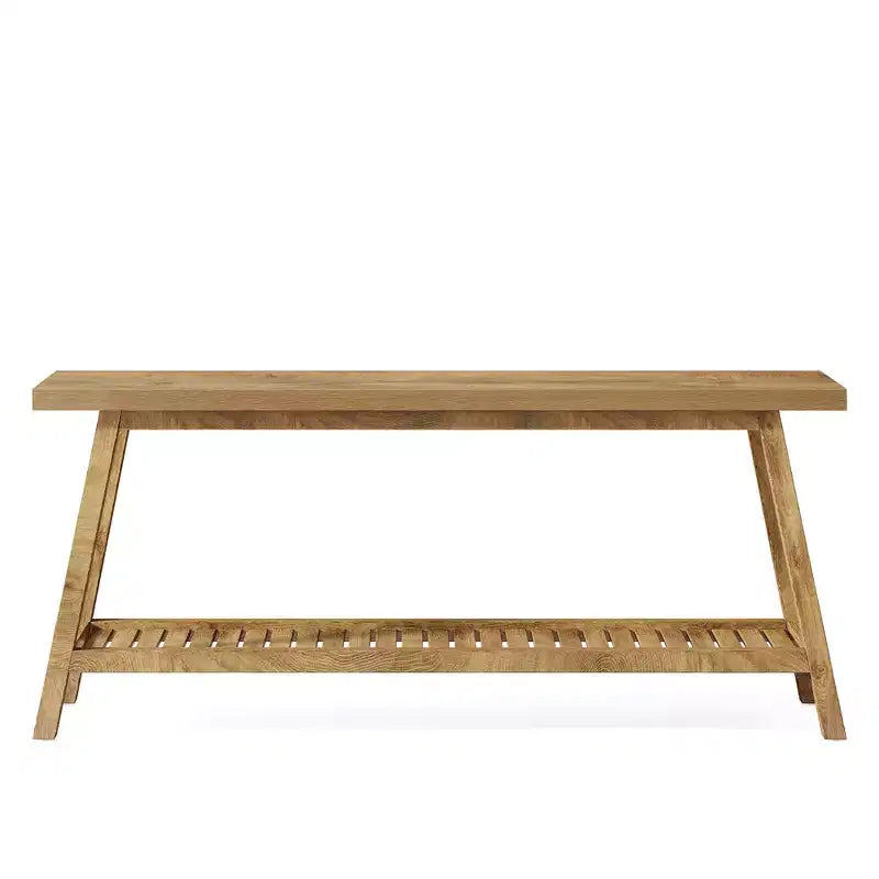 MAYEERTY 70.9 Table Console Extra Longue à 2 Niveaux, Table de Canapé de Ferme Rustique pour Entrée et Salon