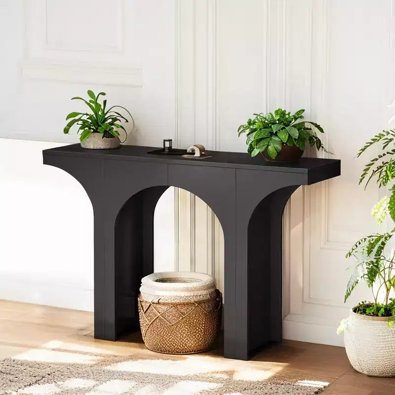 MAYEERTY Table d'entrée simple et minimaliste, élégante console sans rangement pour tout décor intérieur