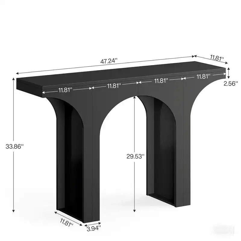 MAYEERTY Table d'entrée simple et minimaliste, élégante console sans rangement pour tout décor intérieur
