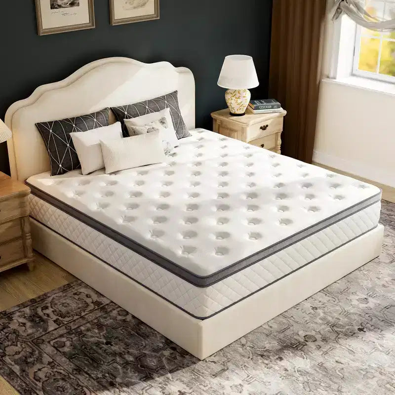 Swedrea Hybrid Mattress Gel Medium Memory Foam in White