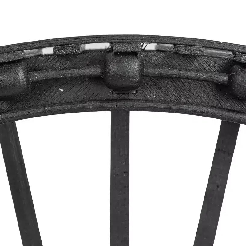 Étagère murale en bambou et bois cintré Storied Home, Noir