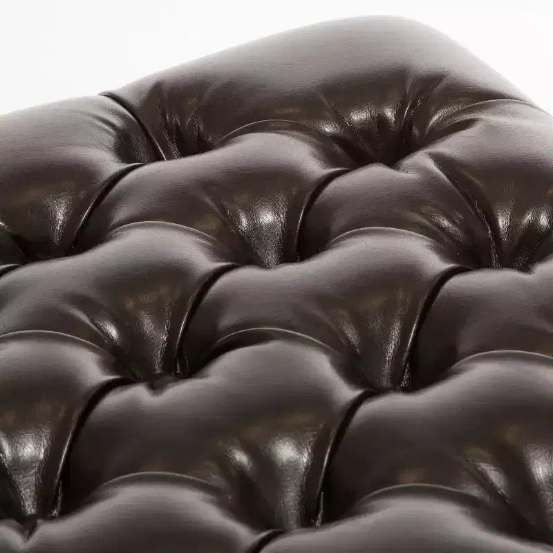Banc ottoman de rangement capitonné en cuir reconstitué contemporain Christopher Knight Home Hastings