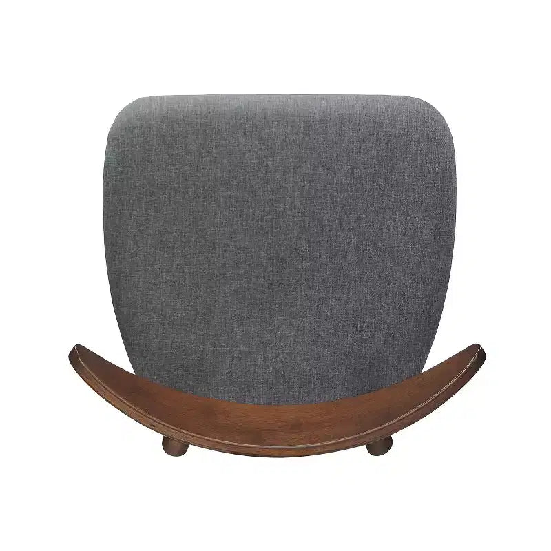 Chaises de salle à manger Christopher Knight Home Barron, de style mi-siècle moderne, en bois d'hévéa, avec revêtement en tissu (Lot de 2)