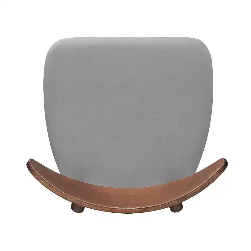 Chaises de salle à manger Christopher Knight Home Barron, de style mi-siècle moderne, en bois d'hévéa, avec revêtement en tissu (Lot de 2)