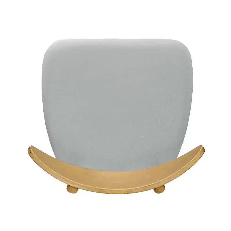 Chaises de salle à manger Christopher Knight Home Barron, de style mi-siècle moderne, en bois d'hévéa, avec revêtement en tissu (Lot de 2)