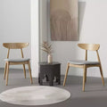 Christopher Knight Home Barron Mid Century Modern Rubberwood Fabric Upholstered Dining Chairs (Set of 2)