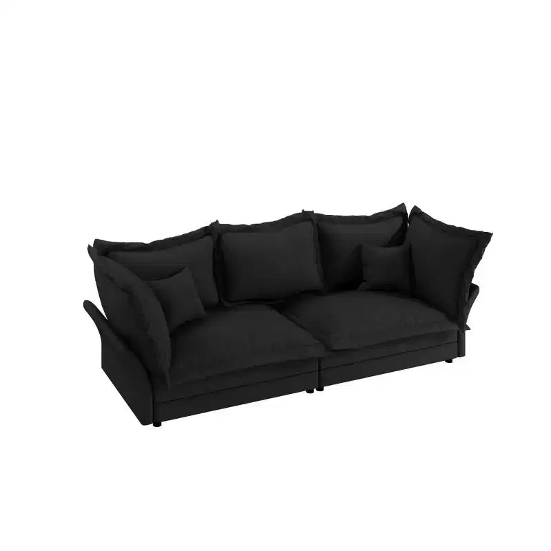 Canapé et méridienne Whisen Cloud avec coussins multiples et design luxueux pour un confort optimal