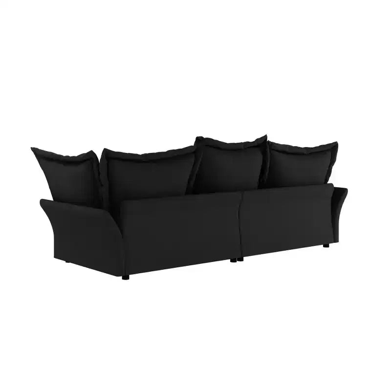 Canapé et méridienne Whisen Cloud avec coussins multiples et design luxueux pour un confort optimal