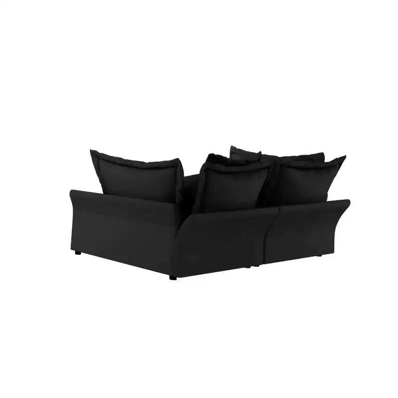 Canapé et méridienne Whisen Cloud avec coussins multiples et design luxueux pour un confort optimal