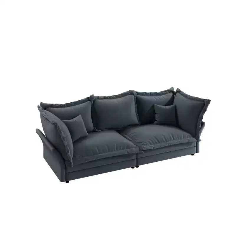 Canapé et méridienne Whisen Cloud avec coussins multiples et design luxueux pour un confort optimal