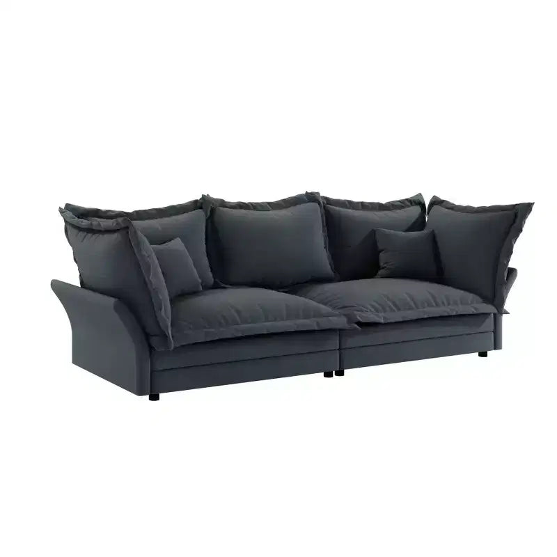 Canapé et méridienne Whisen Cloud avec coussins multiples et design luxueux pour un confort optimal