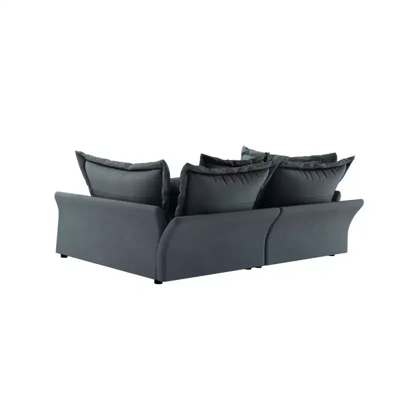 Canapé et méridienne Whisen Cloud avec coussins multiples et design luxueux pour un confort optimal