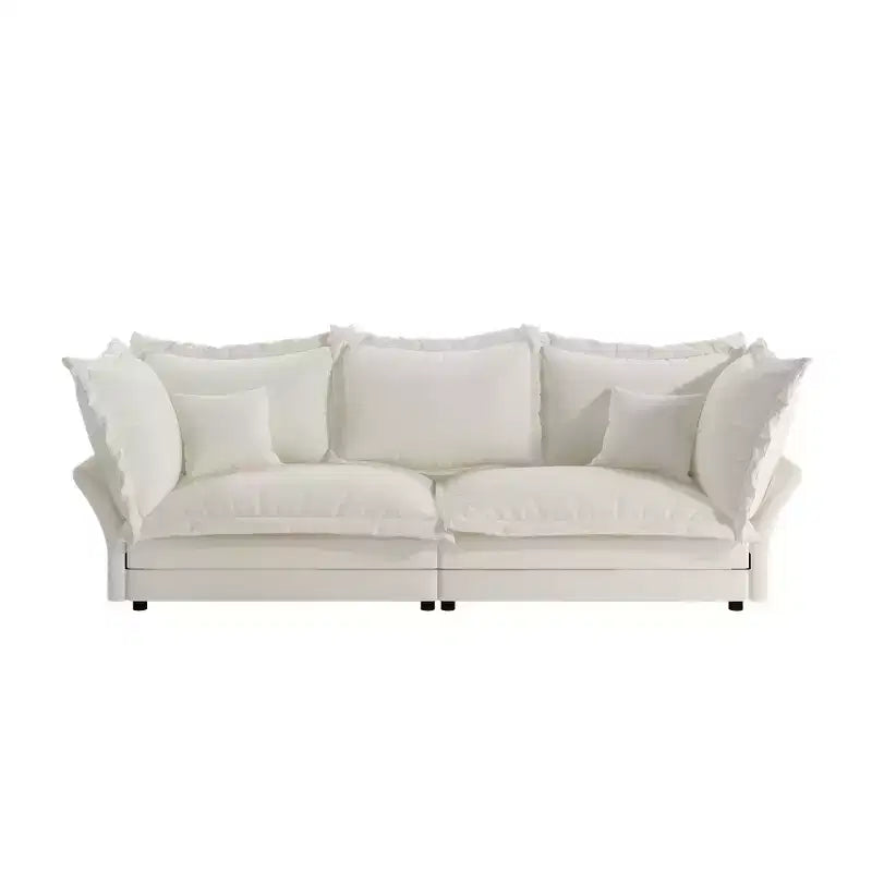Canapé et méridienne Whisen Cloud avec coussins multiples et design luxueux pour un confort optimal