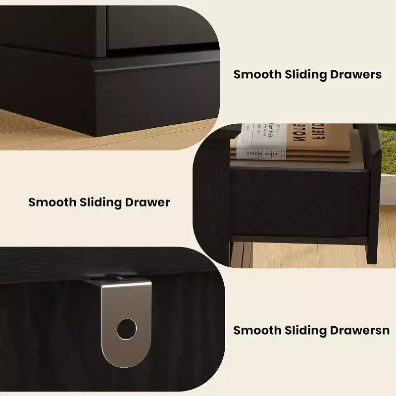Acekool Commode 8 Tiroirs pour Chambre à Coucher, Grande Commode Double, Grande Commode Horizontale avec Tiroirs Profonds, Rangement Moderne pour Salon, Couloir, Chambre d'Enfant