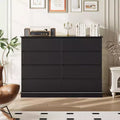 Acekool 8 Drawer Dresser for Bedroom, Wide Double Chest, Large Horizontal Dresser with Deep Drawers, Modern Storage for Living Room Hallway Kids Room