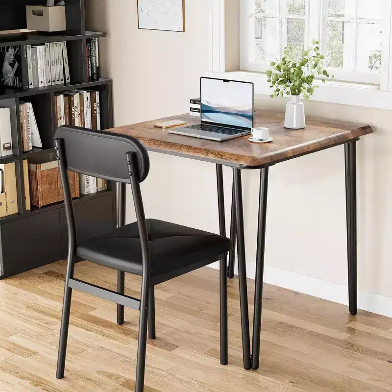 Ensemble table de salle à manger 3 pièces, avec 2 chaises rembourrées