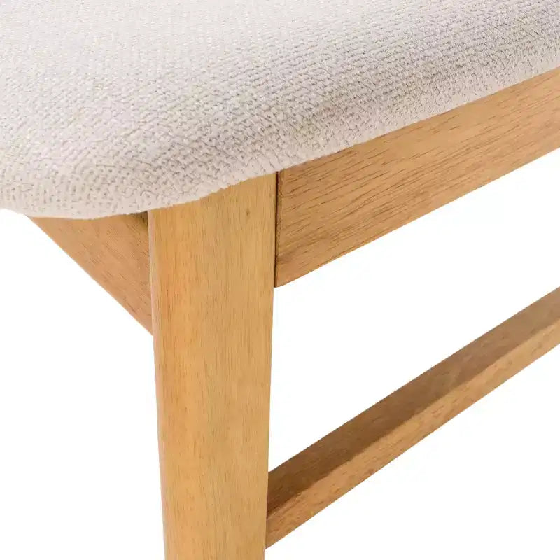 Christopher Knight Home Fausett, ensemble de 5 pièces de salle à manger en bois rembourré en tissu, style milieu de siècle moderne