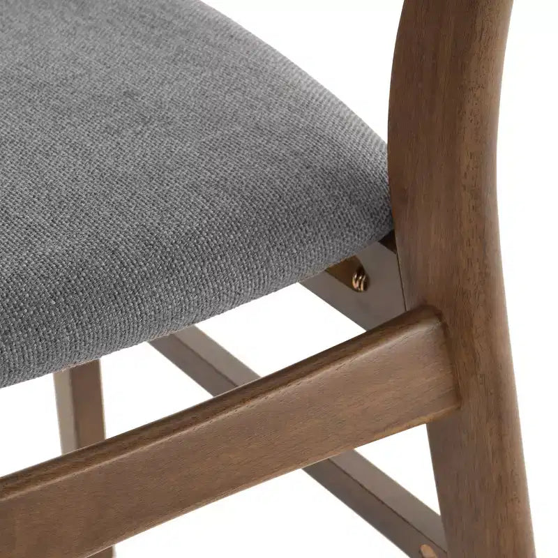 Christopher Knight Home Fausett, ensemble de 5 pièces de salle à manger en bois rembourré en tissu, style milieu de siècle moderne