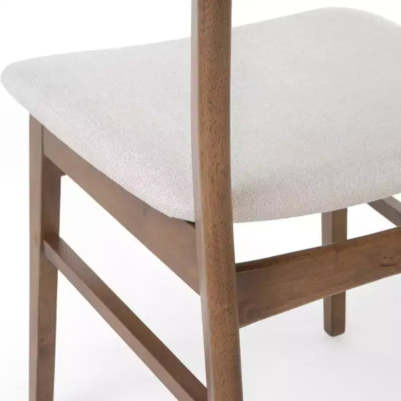 Christopher Knight Home Fausett, ensemble de 5 pièces de salle à manger en bois rembourré en tissu, style milieu de siècle moderne