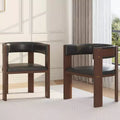 Upholstered Dining Chairs, Modern Fabric Dining Room Kitchen Side Chair with Padded Seat and Wood Legs