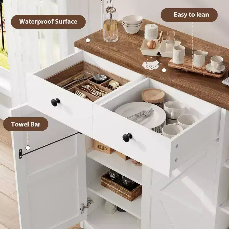 Meubles de rangement multi-usages avec portes et tiroirs, meuble à chaussures étroit avec étagères réglables
