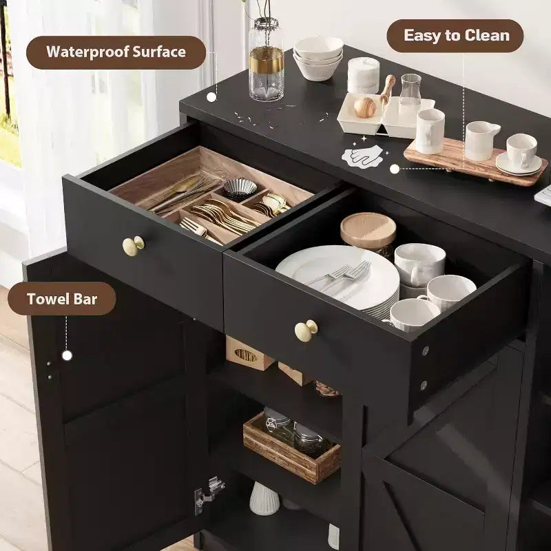 Meubles de rangement multi-usages avec portes et tiroirs, meuble à chaussures étroit avec étagères réglables