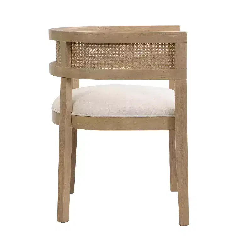 Ensemble de salle à manger 7 pièces Christopher Knight Home Kassadin style maison de campagne avec chaises en rotin rembourrées en bois d'hévéa