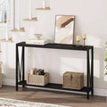 43 Console Table, 2-Tier Industrial Narrow Entryway Table , Sofa Table, Console Tables for Entryway