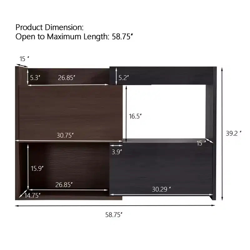 CLIHOME Meuble à Chaussures Extensible et Rotatif, Meuble d'Angle de Rangement Multifonctionnel à 90 Degrés