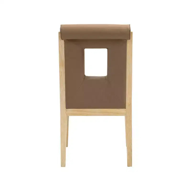 Meridian Furniture, Chaise de salle à manger Gwendolyn en cuir végétalien, lot de 2