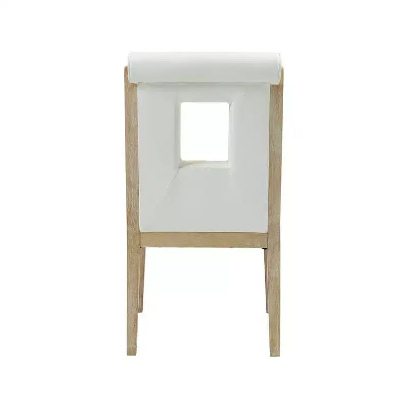 Meridian Furniture, Chaise de salle à manger Gwendolyn en cuir végétalien, lot de 2
