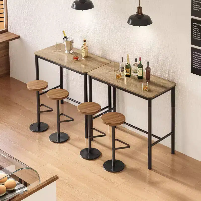Table de bar PexFix 47, hauteur comptoir, tables à manger rectangulaires pour café, cuisine et salle d'étude