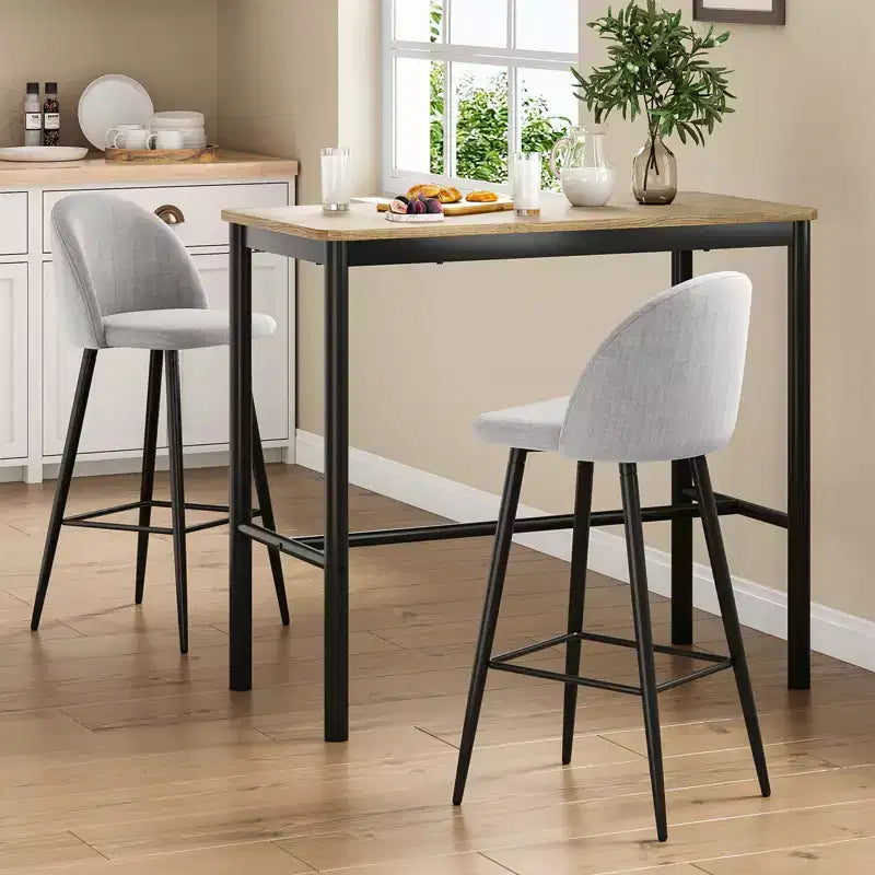 Table de bar PexFix 47, hauteur comptoir, tables à manger rectangulaires pour café, cuisine et salle d'étude