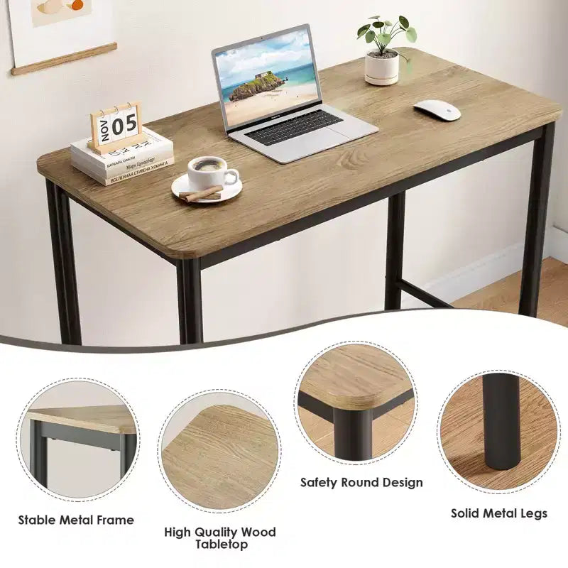 Table de bar PexFix 47, hauteur comptoir, tables à manger rectangulaires pour café, cuisine et salle d'étude