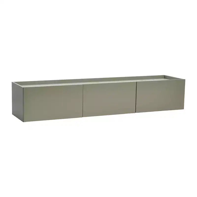 Storied Home Floating 3-Door Console Cabinet