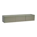 Storied Home Floating 3-Door Console Cabinet