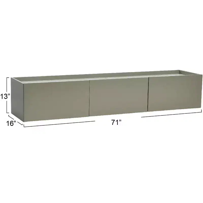 Meuble console flottant à 3 portes Storied Home